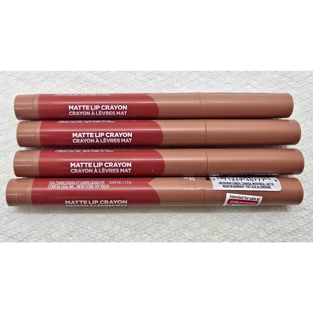 4X Loreal Matte Lip Crayon #502 Sweet & Salty